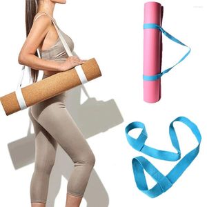 Tillbehör 1st Yoga Mat Strap Belt Multifunktionell Justerbar sportskulder Bär gymmet träning Fitnessutrustning