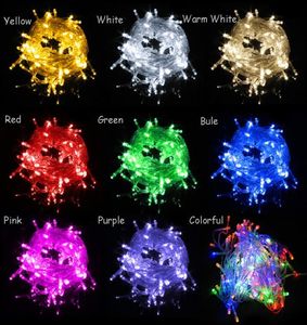 PROMOTION ITEM Big discout 100 LEDs LED String Lights 10M 110V220V for Clear Wire Christmas decoration With Connector X039mas 5584286