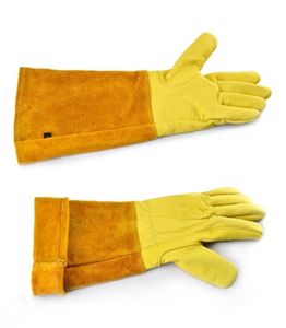 Läder andningsbara Gauntlet -handskar Rose beskärning långärmad för män och kvinnor trädgårdshandske handskträdgårdsgåvor 2111246390893
