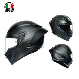 Casques Moto AGV Moto Design Sécurité Confort Agv Pista Gprr Ice Blue Moto Piste En Fiber De Carbone Anti Drop Ride Édition Limitée Casque Intégral Chameleon TI8F