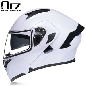 Caschi Moto AGV Design motociclistico Sicurezza moto Comfort Standard nazionale Certificazione 3c Casco integrale da uomo con doppia lente Peeled Travel Rally Blu KFMY