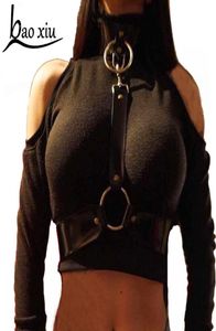 Gürtel Gothic Frauen Vintage Leder Harness Schwarz Kleid Bund Einstellbar Punk Körper Bondage Gürtel Käfig Rock Fetisch Hosenträger3590819