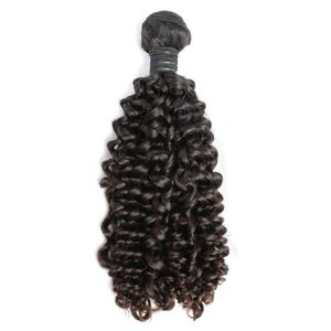 Trames cheveux bouclés brésiliens paquets 1 PC/Lot 8A Double trame 100 Extensions de cheveux humains vierges non transformés Curl Bundle trame serrée