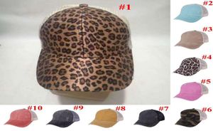 Ponytail Baseball Cap 8 Styles Criss Cross Washed Cotton Ball Cap Plaid Cactus High Messy Buns Hats DDA4975552937