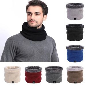 Bandane spesse e calde invernali ghette per il collo scaldacollo unisex foderato in pile termico doppio strato sciarpe ad anello circolare per donna uomo