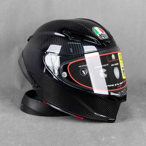 Helme Moto AGV Motorrad Design Motorrad Sicherheit Komfort Agv Pista Gp Rr Ice Blue Chameleon Red Trail Bright Matte Black Carbon Fiber Vollhelm ZDE6