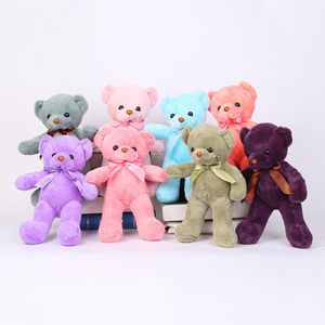 Brinquedo de pelúcia de urso mais colorido recheado para crianças presentes de feriado 25cm 10pcsLot2439234