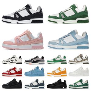 Lyxvarumärke Sneakers Womens Mens Dress Shoes Designer Trainers Sky Blue White Black Skateboard Walking Denim Low Party Vintage