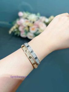 Modebildäckens armband till salu 18k Rose Gold Full Sky Star Armband Women's SMARE EDITION VIT SET med Diamond Wide Jewelry har originallåda