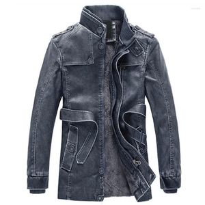 Jaquetas masculinas de couro de motocicleta outono inverno roupas com zíper bolsos sexy punk casaco casual outwear