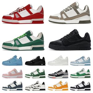 Scarpe da ginnastica firmate scarpe casual denim tela pelle bianco verde rosso blu lettera piattaforma moda uomo donna scarpe da ginnastica basse 36-45 a buon prezzo