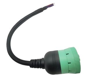 J1939 9P green plug pin J1939 opens loose male cable 1 foot/30 cm