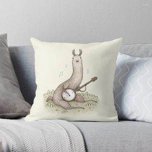 Pillow Banjo Llama Throw Cover Polyester Pillows Case On Sofa Home Living Room Car Seat Decor 45x45cm