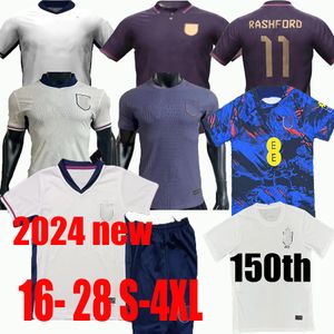 S-4XL 2024 İngiltere Futbol Formaları Saka Foden Bellingham Rashford Sterling Grealish Takımı Kane Futbol Gömlek