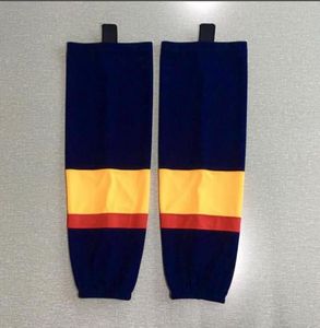 Neue Eishockeysocken Trainingssocken 100 Polyester Übungssocken Hockeyausrüstung SCHWARZ8924543