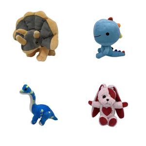 Plysch leksaker nya söta triceratops fyllda djur dinosaurin kanin leksak docka för barns gåvor