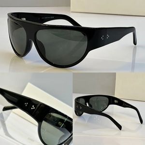 Designer de óculos de sol ALAN 1 em acetato moda homens e mulheres oval máscara facial óculos carta assinatura em templos forma condução e esporte óculos CL40272S