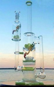 Wasserpfeifen Recycler FLOW Glaswasserpfeifen Shisha Bongs Sprinkle Perc Inline Percolator Oil Dab Rigs mit Aschefänger 14-mm-Verbindungen