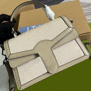 Modische Tasche für Damen, Umhängetasche, klassisches Doppel-Tigerkopf-Logo-Design, 24 cm, lässige Handtasche