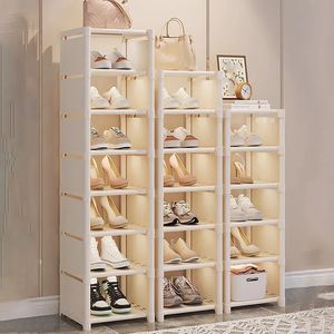 Multilayer Shoe Rack Organize Wall Corner Space Saving DIY Shelf Adjustable Cabinet Entry Door Bathroom Organizer 240102