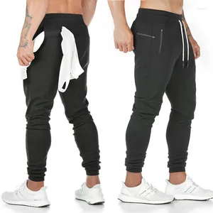 Calças masculinas homens marca casual magro mens joggers sweatpants fitness treino pista masculino moda ginásio calças pant