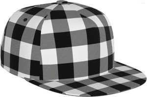 Ball Caps Funny Plaid Baseball Cap Hats Hats z regulowanym paskiem dla mężczyzn Kobiet Dad Hat Snapback