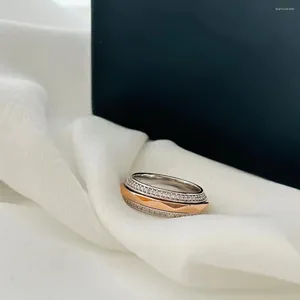Cluster Ringe Trend Klassische Hohe Qualität Europa Schmuck Ring Für Frauen Luxus Engagement Geometrie Runde Volle Zirkone