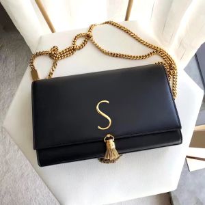 حقائب اليد الفاخرة Kate Woc Tassel Ceanted Bag Designer Caviar Leather Crossbody Counter Counter Bag Man Travel Tote Messenger Clutch Chain Bag Lady Gift Envelope