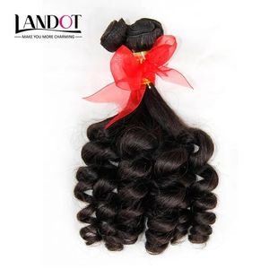 Wefts Brazilian Aunty Funmi Virgin Human Hair Bouncy Spiral Romance Curls Double Drawn Wefts Unprocessed Raw Brazilian Curly Hair Weave