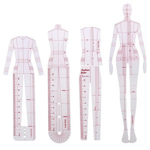 Dress Hot sale 1 set Women Fashion Drawing Ruler Figure Drawing Template for Fashion Design Fashion Sketch Template Female