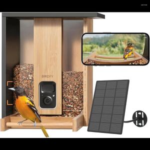 Altre forniture per uccelli NETVUE Birdfy AI - Mangiatoia intelligente aggiornata con fotocamera Alimentazione solare Identifica gratuitamente 6000 specie Rilevamento di movimento