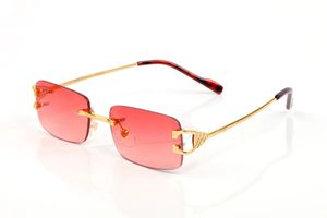 Brand New Designer Sunglasses Women Polarized Rimless Man Fashion Polygon Trendy Accessory Carti Sun Glasses Unique Eyewear Eyegla