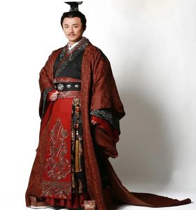 Clothing HanFu High end quality Ancient China Prince Emperor Costume Outfit New TV Play Film Garments Hanfu Embroidered Dragon' Party Cospl