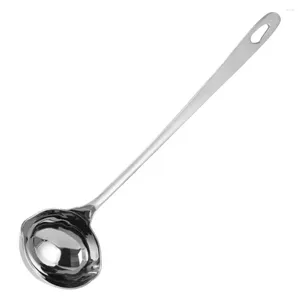 Dinnerware Sets Spoon With Spout Household Water Ladle Pouring Stainless Steel Convenient Large Soup Spoons Lip Thicken
