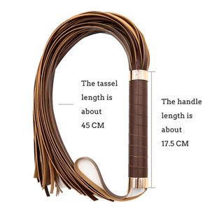 Bondage Flogger Flertando PU Chicote De Couro Bdsm Spanking Tassel Restrições Sex Toys Para Casais Mulher Adulto Jogos 240102