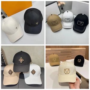 Designer Hat Caps Fited Hats Baseball Cap för män Kvinnor Letter V broderad Casquette Luxury Womens Caps Chapeau Summer Högkvalitativ hinkhatt