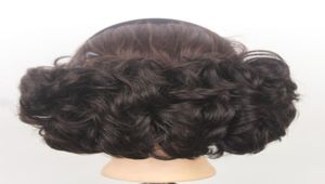 Bun Cover Sairpiece Curly Big Buns Fryzura Chignon z grzebieniowym klipsem w Pony Ogon przedłużenia ślubne netto netto pad 4316070