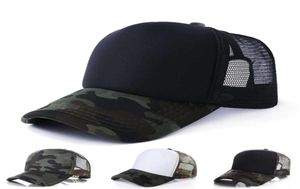 Şapkalar Scarves Set Kamuflaj kamyoncu şapkalar 5 panel boş güneş şapkası askeri örgü beyzbol erkekler kadınlar başlık ayarlanabilir yaz spor topu5335394