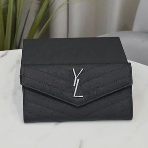 Cartera de diseñador Cartera de alta calidad Titular de la tarjeta Cartera Diseñador Mujer Bolsos Bolsos para hombre Monedero Mujer Lujo Solapa Cremallera Monedero Largo Caja original Titular de la tarjeta de rejilla