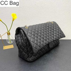 Borse Altre borse Borsa Cc Borsa a tracolla di marca di lusso Classica patta singola Maxi Pelle di vitello xxl Pelle di caviale Oro invecchiato/argento Metallo Matelasse Chai