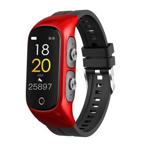 Watches Smart Sports Watch Bracelet Multifunctional TWS Bluetooth 5.0 Headset Watch For N8 220mAh Smartwatch Android 2 In 1 Smart Watch