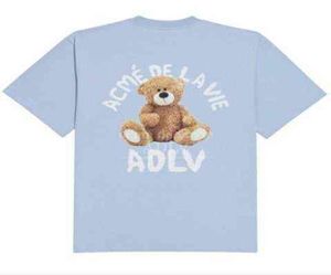 Adlv Dongdamen Camiseta Acme De La Vie Teddy Bear Primavera Verão 3 camisetas fashion camisetas marcas camisetas para homens4223522