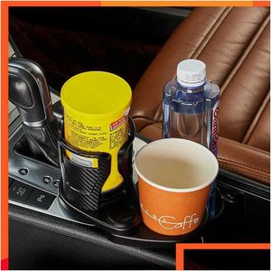 Altri accessori interni Nuova funzione Mtifunction Tazza d'acqua Girevole Design conveniente Bevanda caffè Porta cellulare Accessori per auto Drop D Dh5Zb