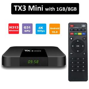 Box Allwinner Android 10 TV Box TX3 Mini 64bit Quad Core 2GB 16GB 4K H.265 1080P STREATORIINGO STREAMING ANDROID