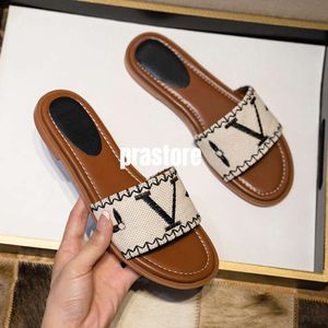 2023 Luxury Designer Slippers Woman Sandals channel shoes Casual Female Mules Flats Slides Beach Low heel Flip Flops Ladies Fashion Footwear