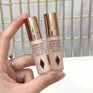 Beauty Items Airbrush Flawless Foundation, 5 ml, Mini-Reisegröße, Nr. 1, Nr. 4, neutrales, mattes Finish, langlebig, vollständige Abdeckung, feuchtigkeitsspendende flüssige Grundierung, Gesichtshaut, Basis-Make-up