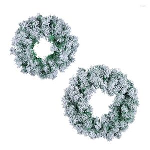 Dekorativa blommor E5BB Pine Wreath Wedding Decoration Wall Hanging Artificial Props Festival vårdekor för dörrträdgård