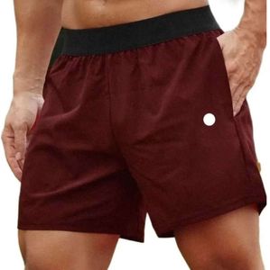 Homens yoga esportes shorts de fitness ao ar livre shorts secagem rápida cor sólida casual correndo quarter pan calças treino 234