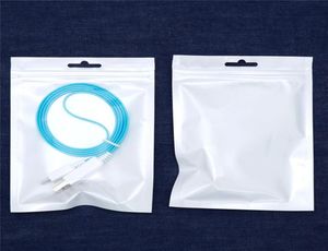 Paketler Temiz Beyaz İnci Plastik Poli OPP Paketleme Fermuarı fermuar Kilidi Perakende Paketleri Kablo Kılıfı Takı Gıda PVC Plastik Torba Birçok S6213198