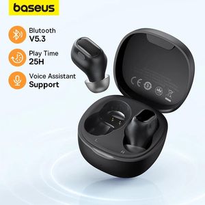 Наушники Baseus Wm01 True Tws Беспроводные наушники Bluetooth 5.3 Наушники Hd Наушники с сенсорным управлением для наушников Ios/android